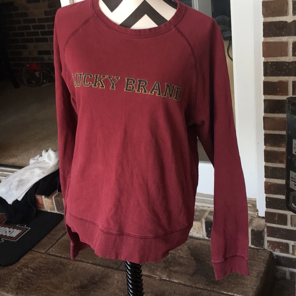 Cute distressed Lucky brand sweat shirt